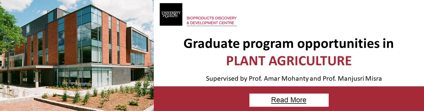 Graduate program opportunities - Plant Agriculture