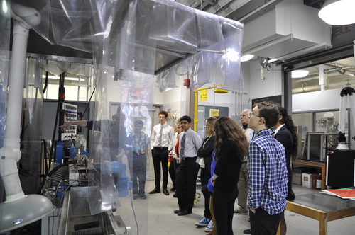 High school students from the Waterloo-Wellington area touring the BDDC facilities