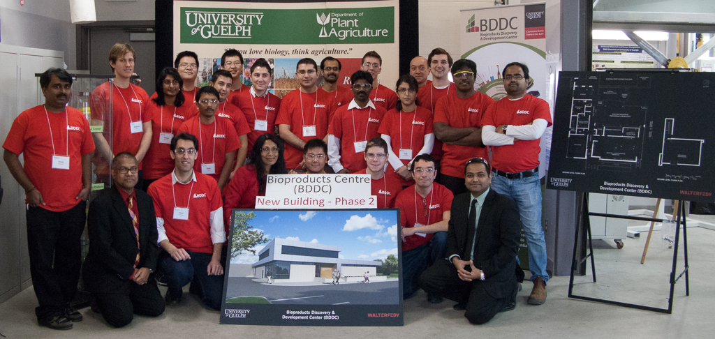 Prof. Manjusri Misra, Prof. Amar Mohanty, and group of BDDC researchers