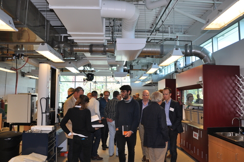 Delegation of French experts from industry and academia touring the BDDC