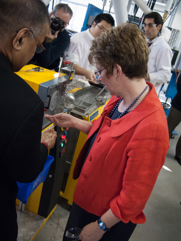 Hon. Diane Finley touring the BDDC and viewing demonstrations of lab equipment