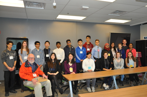 Students from the Waterloo Wellington Science and Engineering Fair in Kitchener visited the BDDC