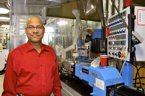 Prof. Amar Mohantyat the BDDC (image for article in Guelph Today)