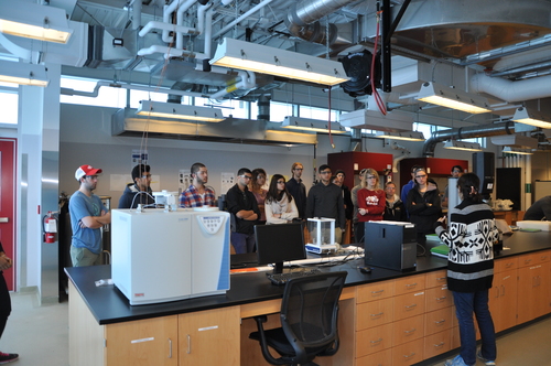 2nd and 3rd year students touring the BDDC as part of the ~!ch value=
