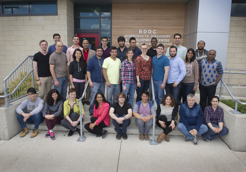 Group photo of the bioproducts discovery and development centre personnel