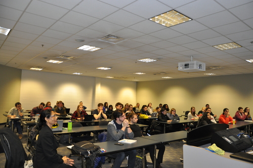 Prof. Ajay K. Dalai giving a guest lecture for the course ENGG*2660 Biological Engineering Systems I