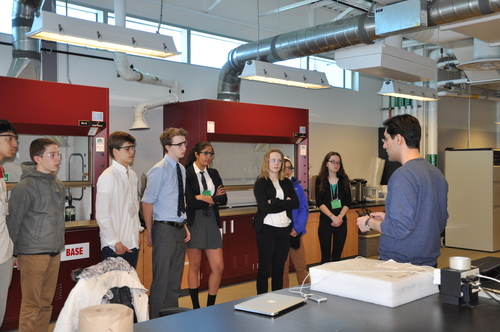 High school students from the Waterloo-Wellington area touring the BDDC facilities