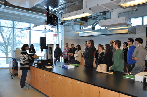 2nd and 3rd year students touring the BDDC as part of the ~!ch value=