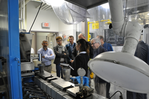 Delegation of French experts from industry and academia touring the BDDC
