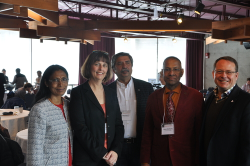 Dr Misra, Deborah Mielewski, Dr. Rakshi, Dr. Mohanty, and Mr. Schreiner